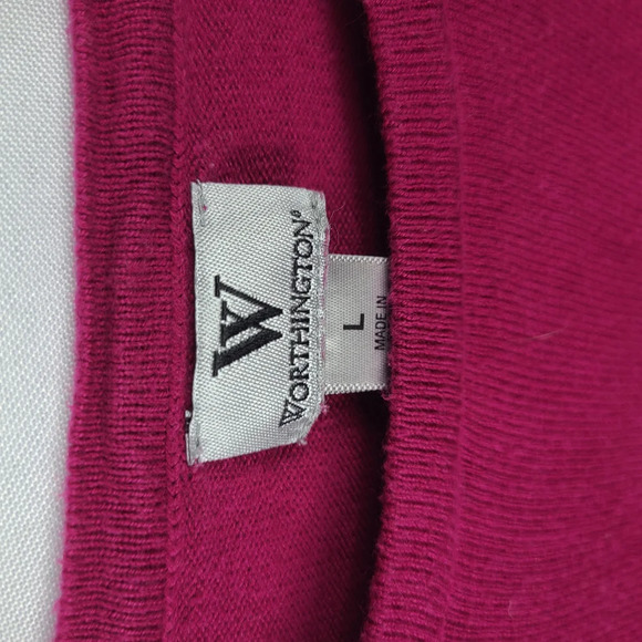 Worthington Pink Crew Neck Sweater - Picture 2 of 2